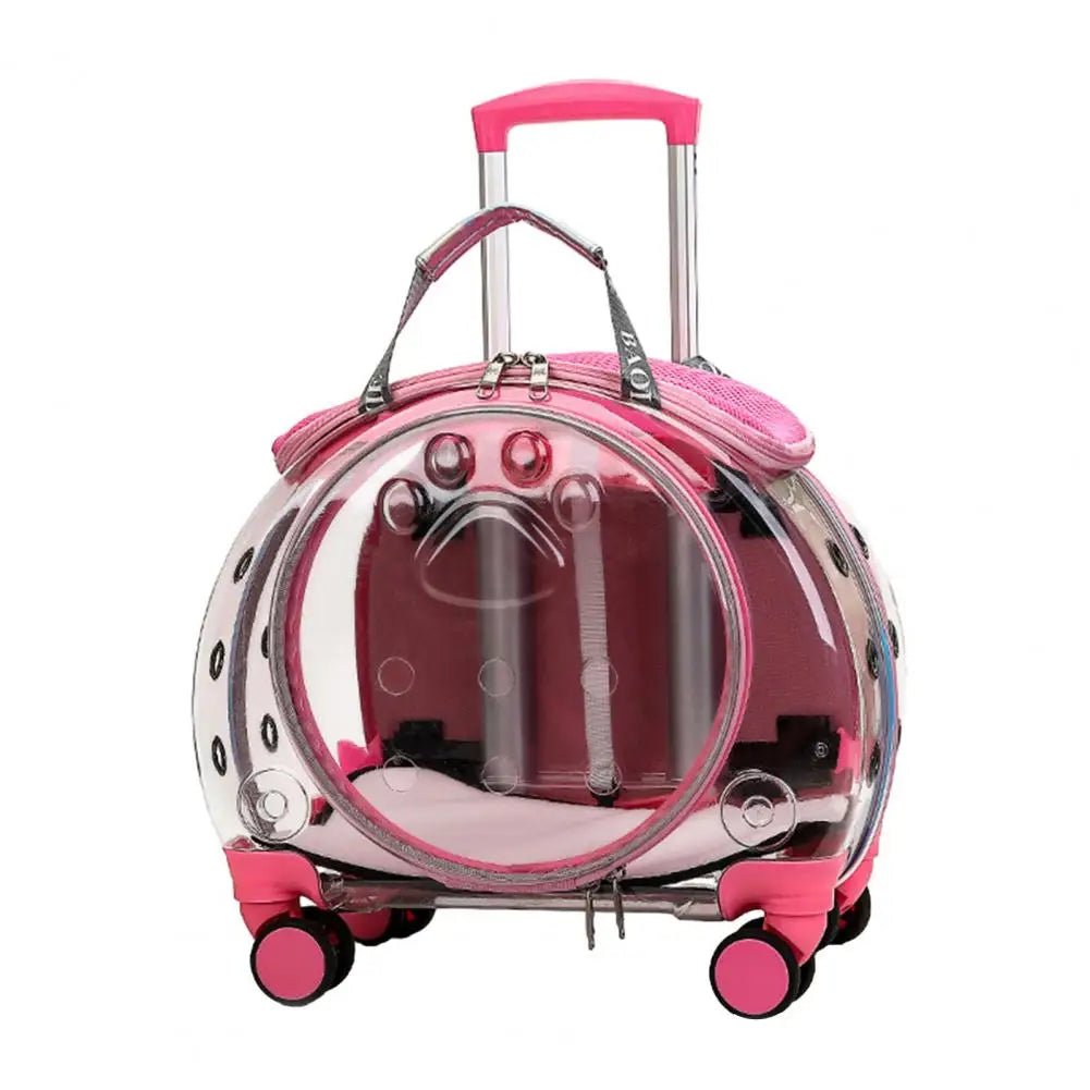 Pet Trolley Case with Ventilation Travel Backpack