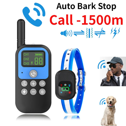 Electric Dog Training Collar Voice Walkie-Talkie Pet Remote