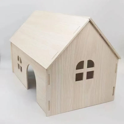 Wooden Nest Guinea Pig Squirrel Nest Dutch