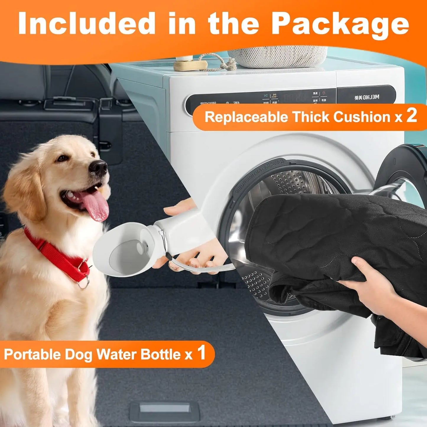 Waterproof Pet Travel Accessories Foldable Car Seat Protector