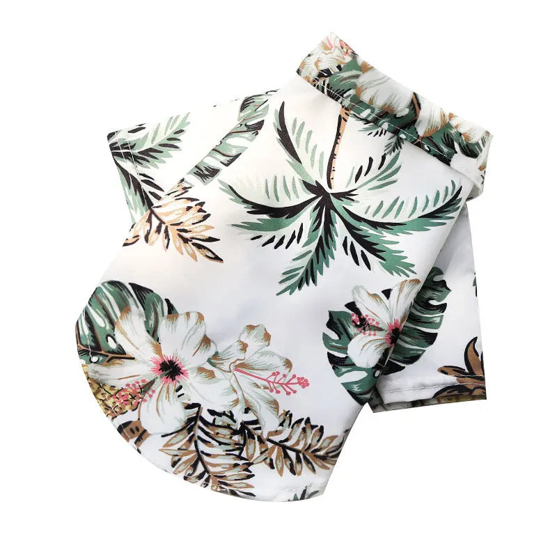 Hawaiian Style Summer Sand Beach Dog Shirts