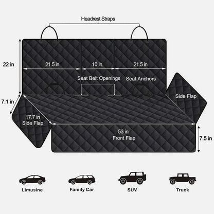 Universal Waterproof Car Back Seat Cover Protector Mat