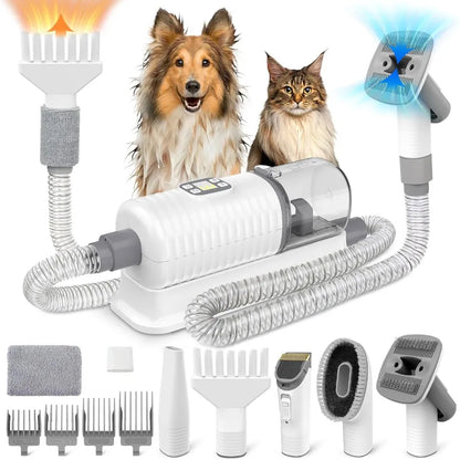Dog Vacuum and Hair Dryer for Shedding & Grooming
