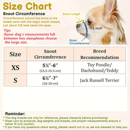 Muzzle For Short Snout and Small Medium Dogs