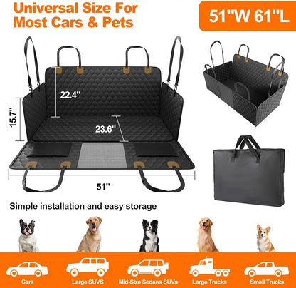 Waterproof Pet Travel Accessories Foldable Car Seat Protector