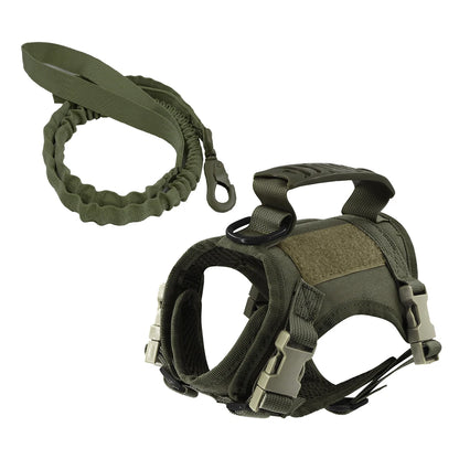 Tactical Puppy Harness Leash Set Small Dogs