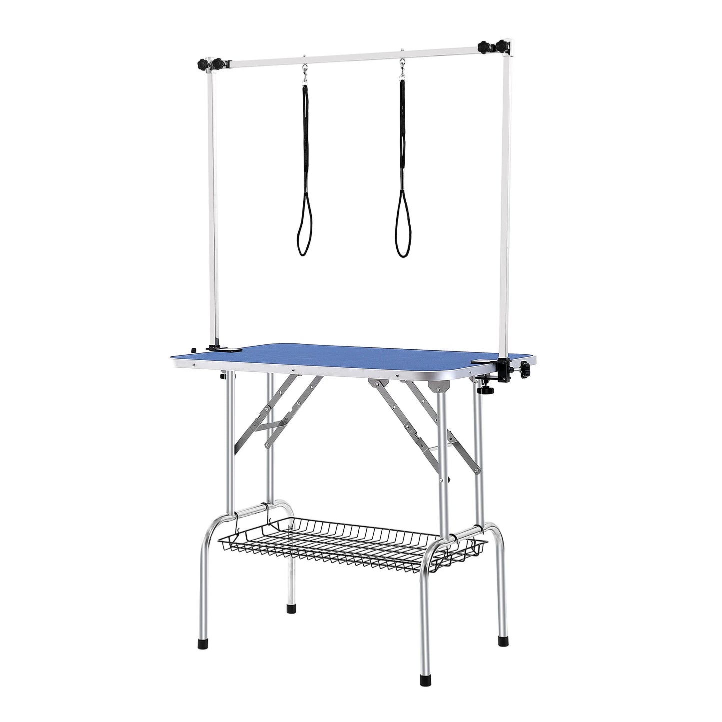 Foldable Pet Grooming Table Two Arms with Clamps