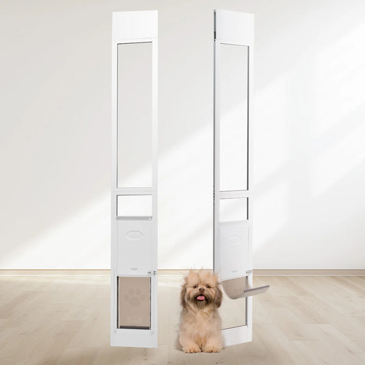 Adjustable Sliding Glass Door Aluminum Frame Tempered Glass