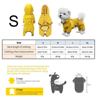 Waterproof High-Visibility Adjustable Lightweight Pet Jacket