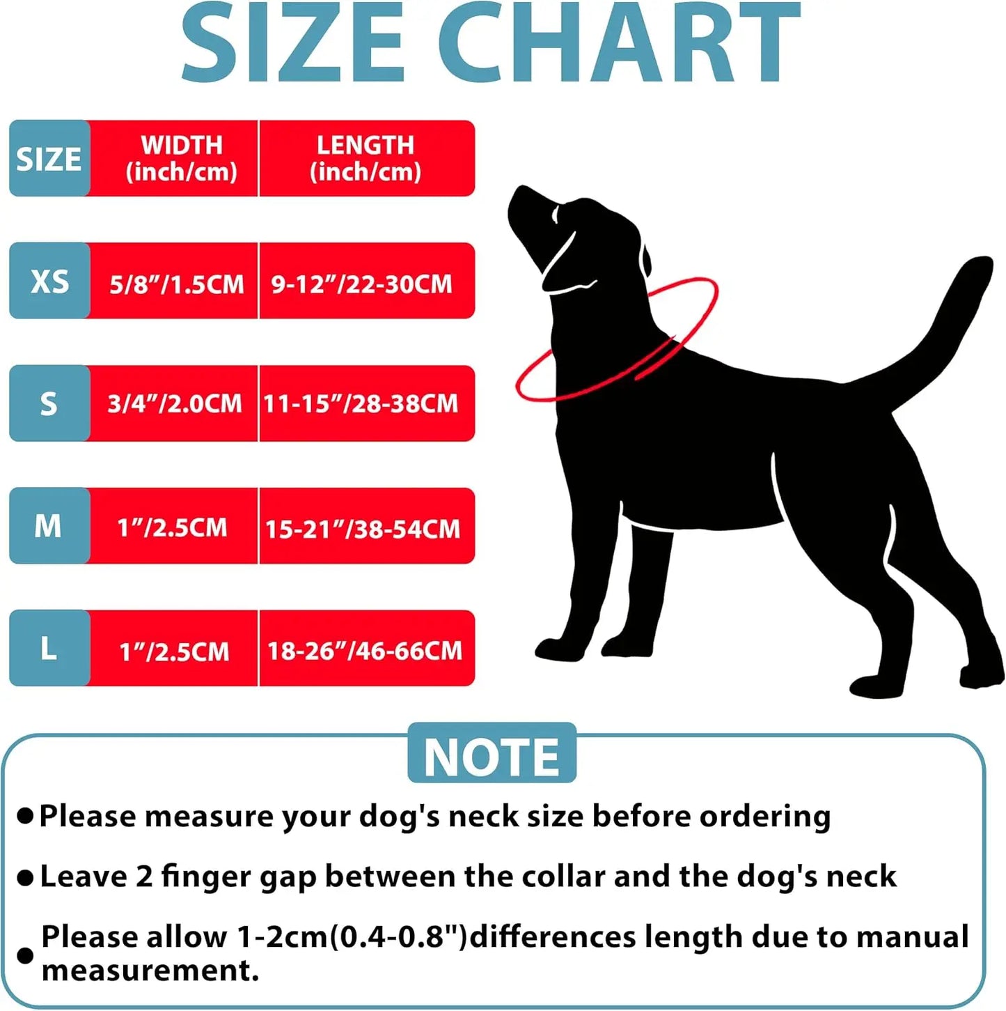 Adjustable Sliding No-Buckle Reflective Training Dog Collar