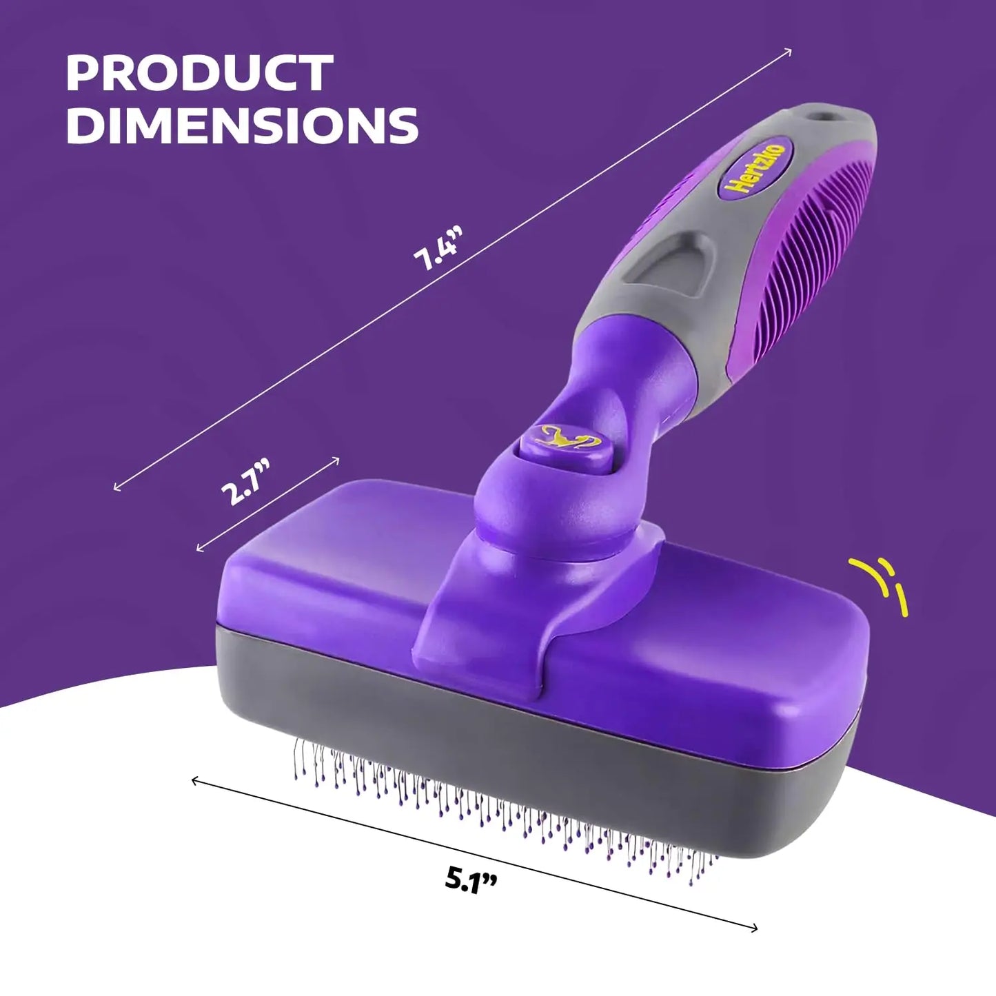 Self-Cleaning Slicker Shedding Brush