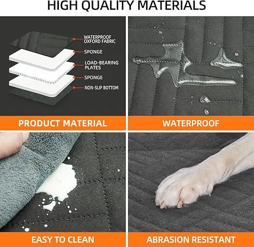 Hard Bottom Back Car Seat Cover Extender for Dogs