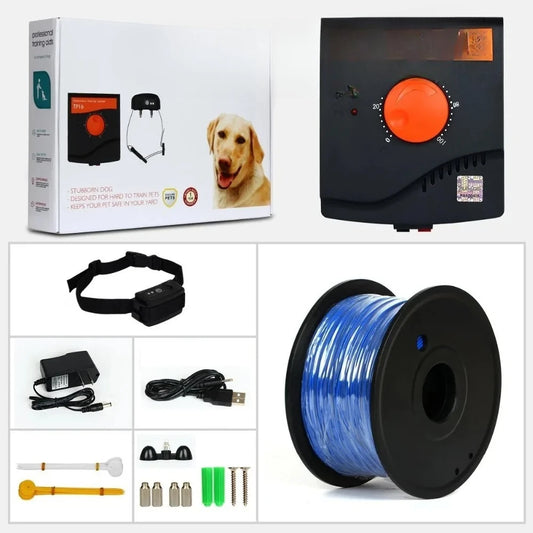 Dog Wired Electric Containment Fence, Rechargeable Waterproof.