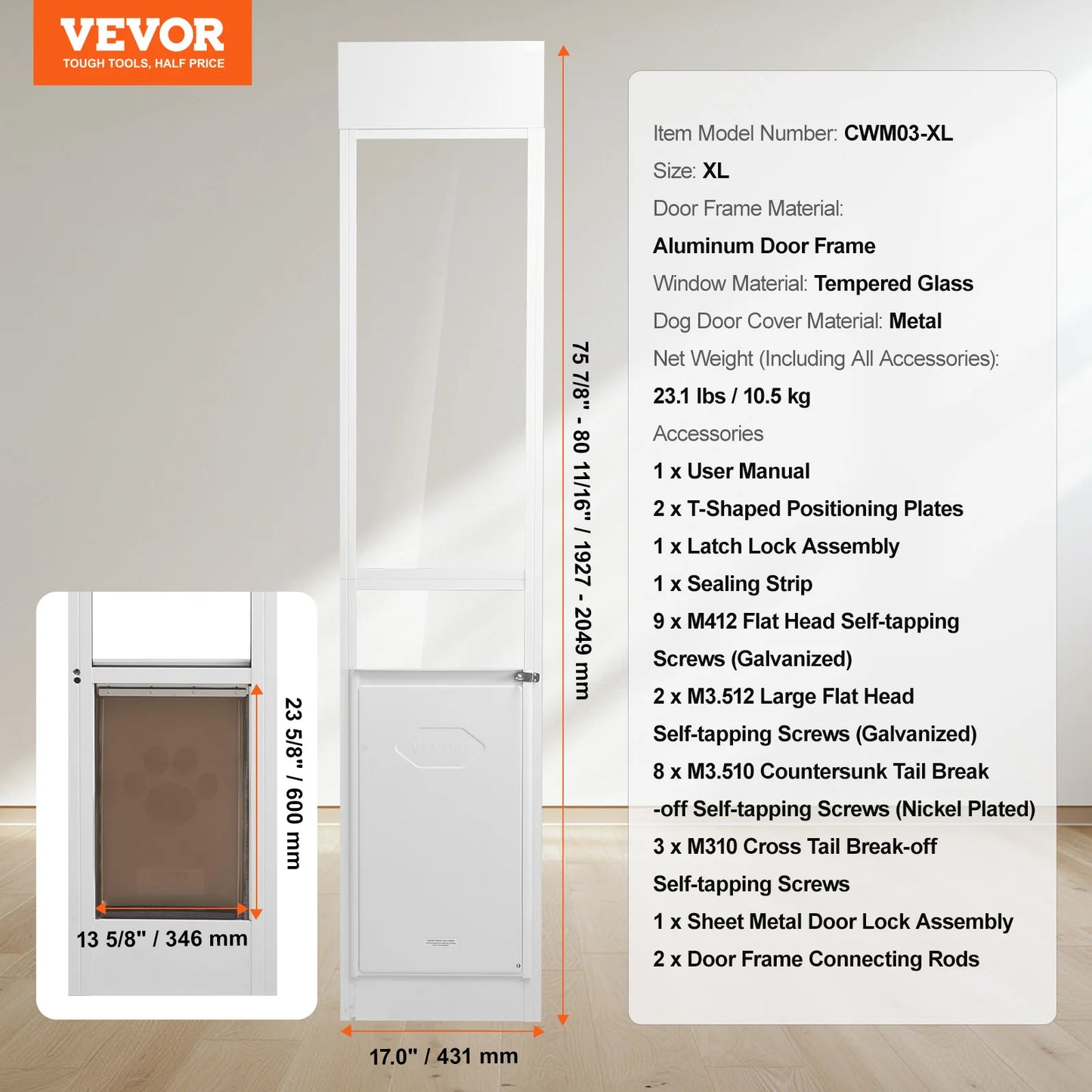 Adjustable Sliding Glass Door Aluminum Frame Tempered Glass
