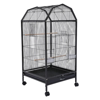 Large Bird Cage Stand on Wheels.