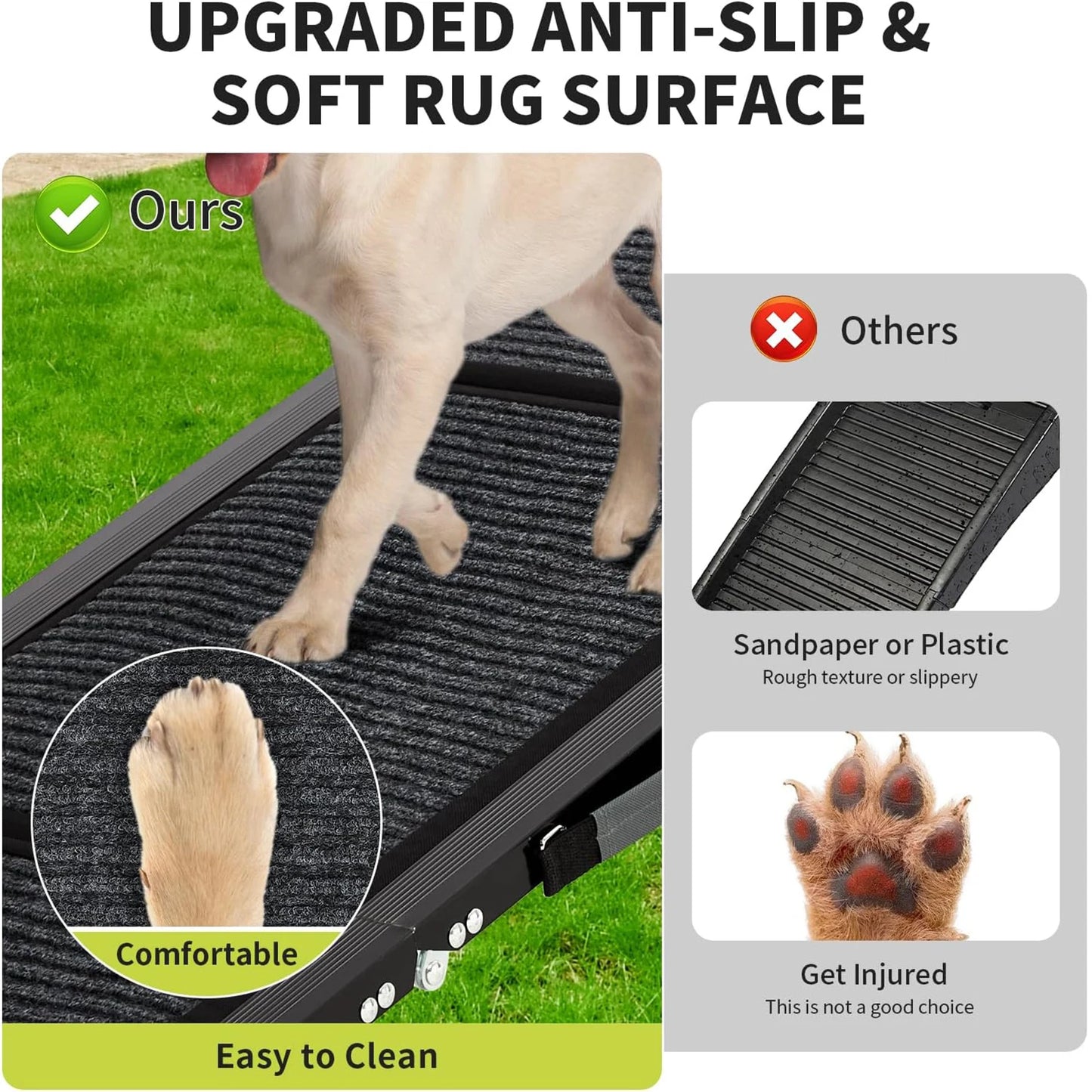 Folding Non-Slip Car Dog Ramp for Large Dogs