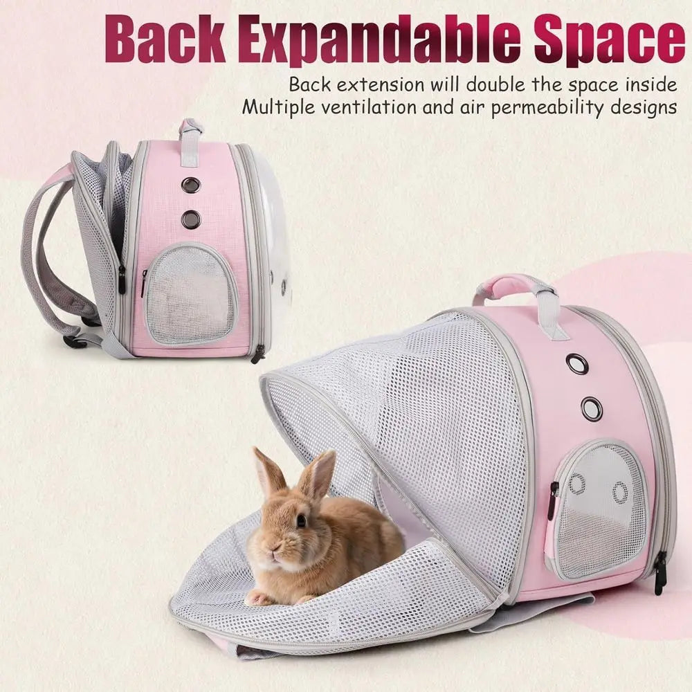 Expandable Portable Backpack Travel bag for Small Animals