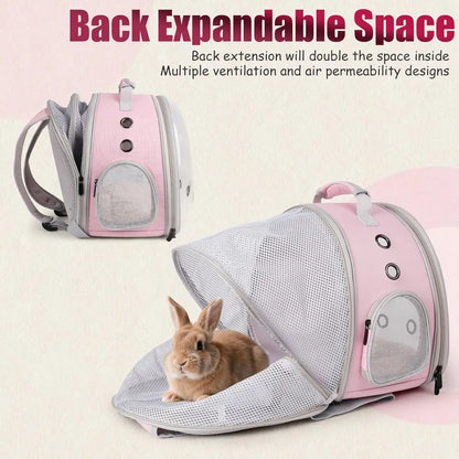 Expandable Portable Backpack Travel bag for Small Animals