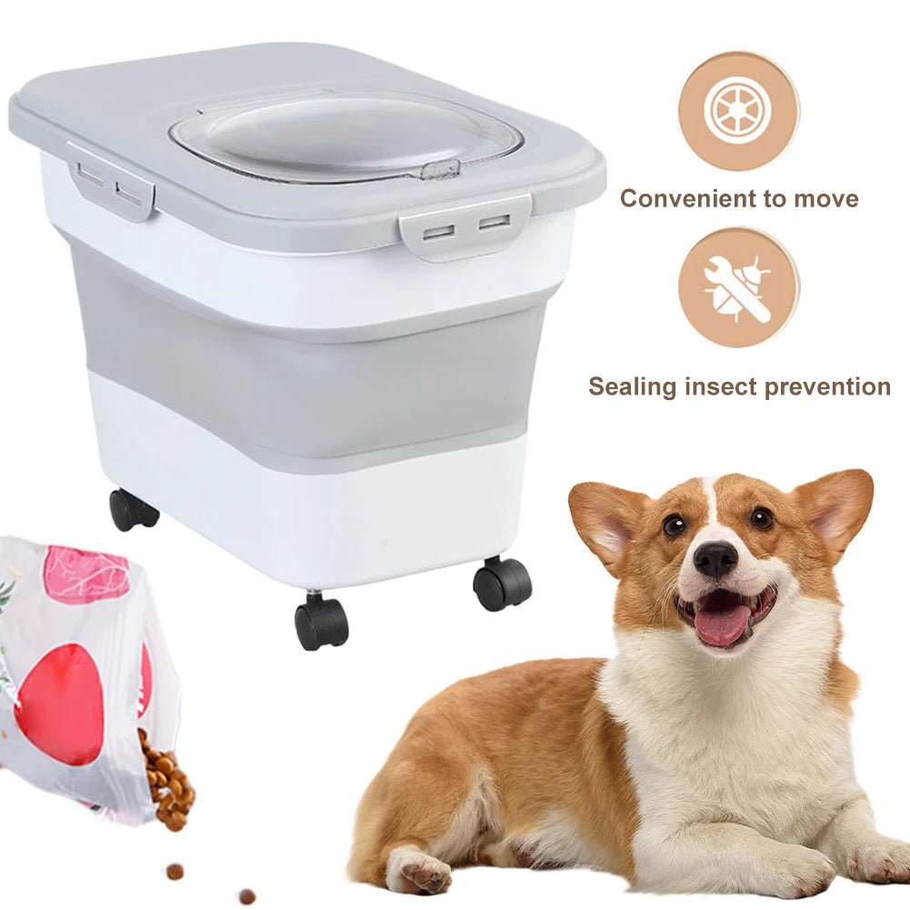 Collapsible Multifunctional Moisture Proof Food Storage Container 20-30LB