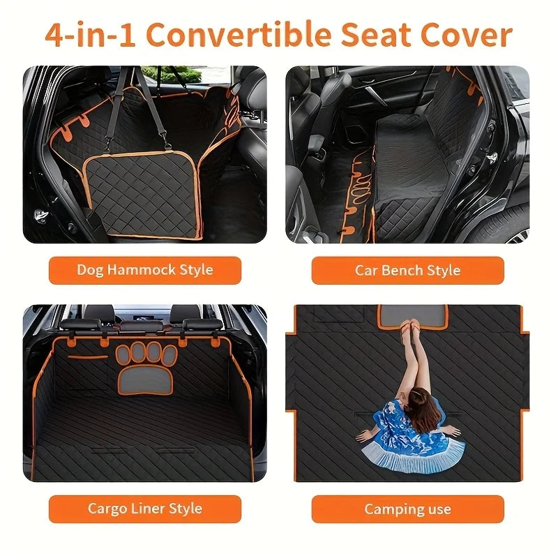 Rear Pet Seat Cover, Hammock Heavy Duty
