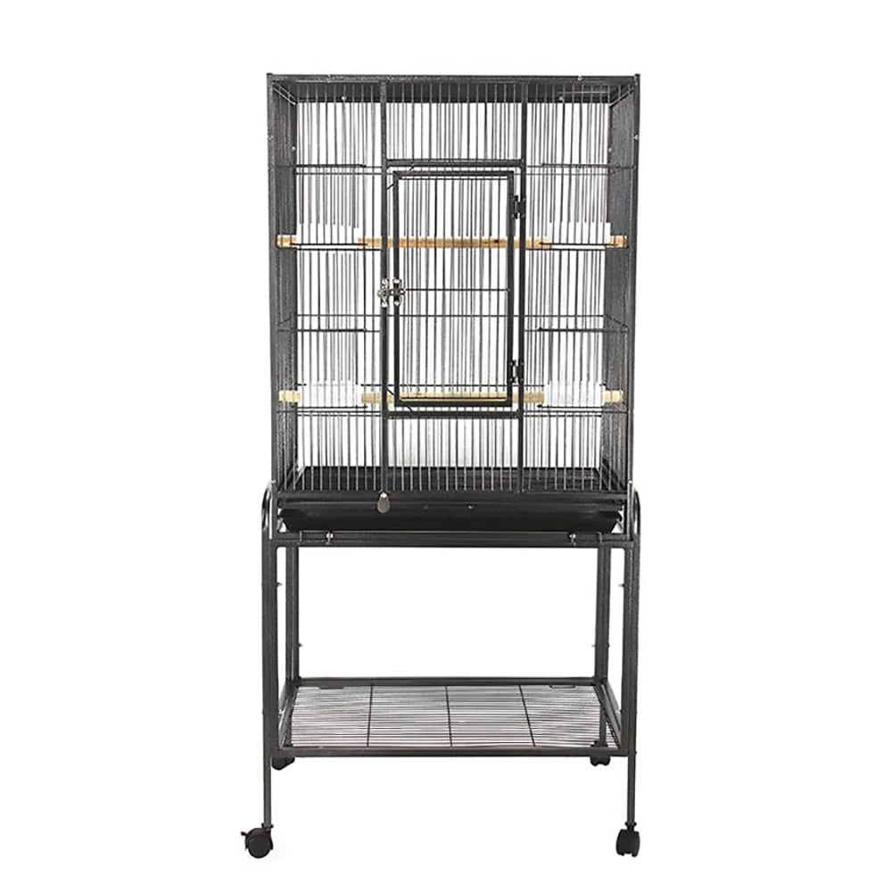 53-Inch Roller Bird Flight Cage, Wrought Iron.