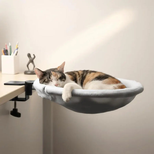 Cat Desk Bed, Hammock, Supports Up to 50 lbs,