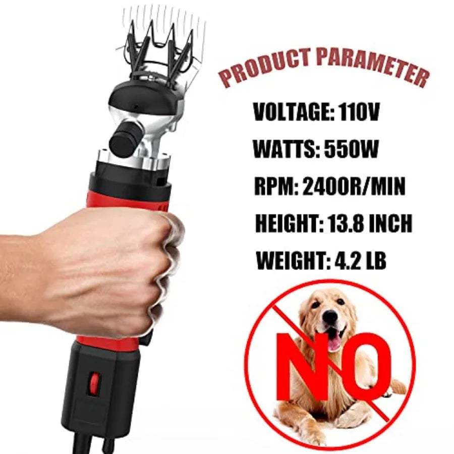 Heavy Duty 550W Professional Electric 6 Speed Sheep Clippers