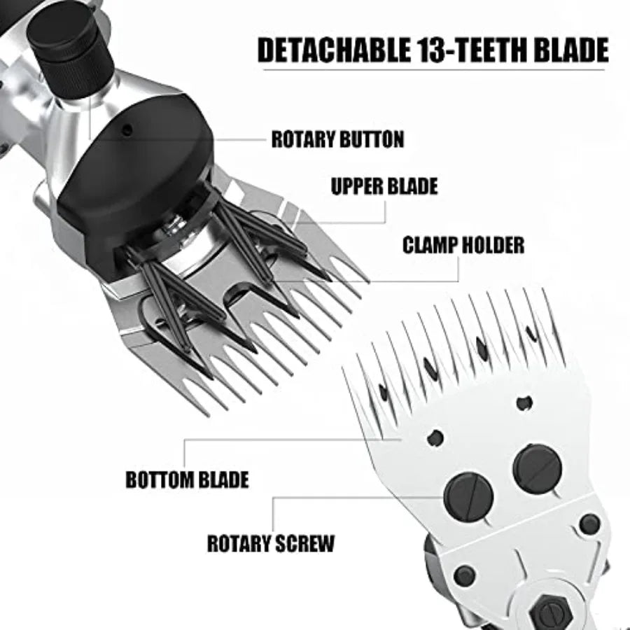 Heavy Duty 550W Professional Electric 6 Speed Sheep Clippers