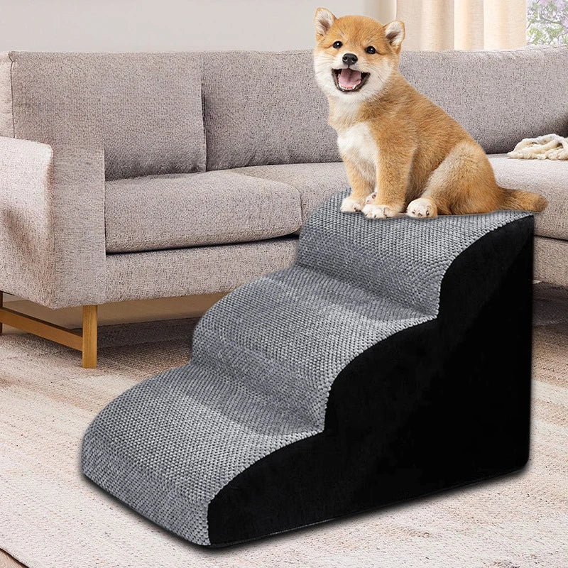 Pet Ramp Stairs with Washable Removable Memory Foam