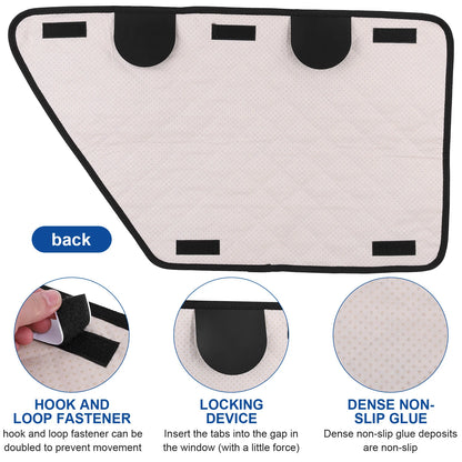 2Pcs Waterproof Anti-Scratch Car Door Interior Cover