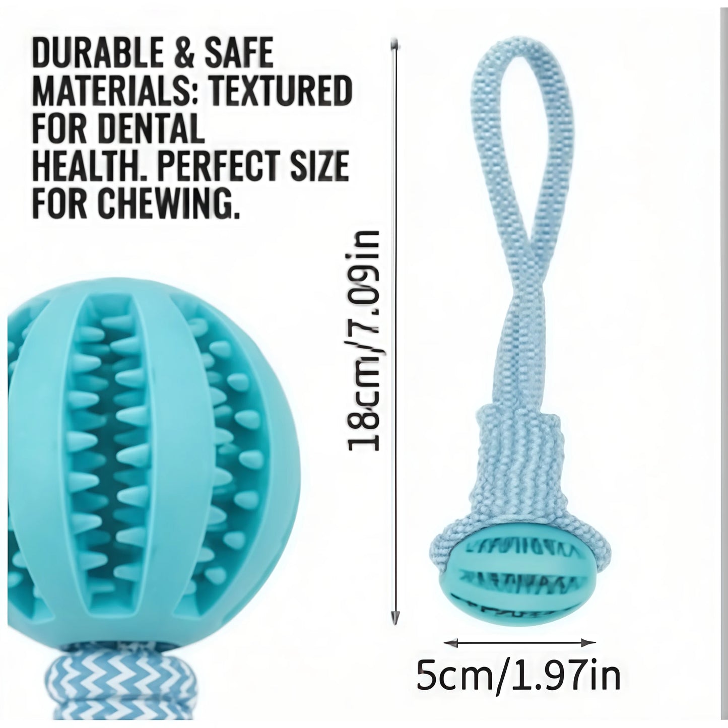 Braided Rope Pet Chew Toy Ball Treat Dispenser