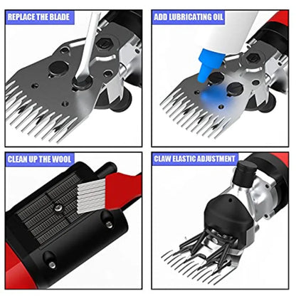 Heavy Duty 550W Professional Electric 6 Speed Sheep Clippers