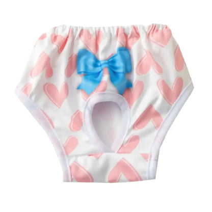 Washable Dog Pants Cartoon Print Leakproof & Breathable