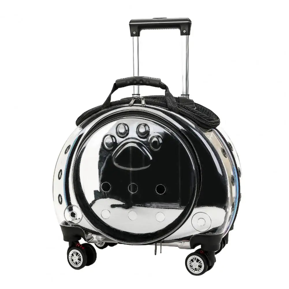 Pet Trolley Case with Ventilation Travel Backpack