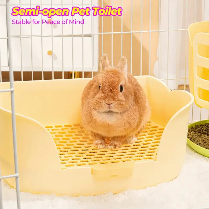 Rabbit, Hamster Litter Box, Potty Corner Trainer Toilet