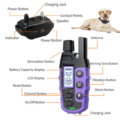 3300Ft Electric Waterproof Dog Training Collar Remote Control