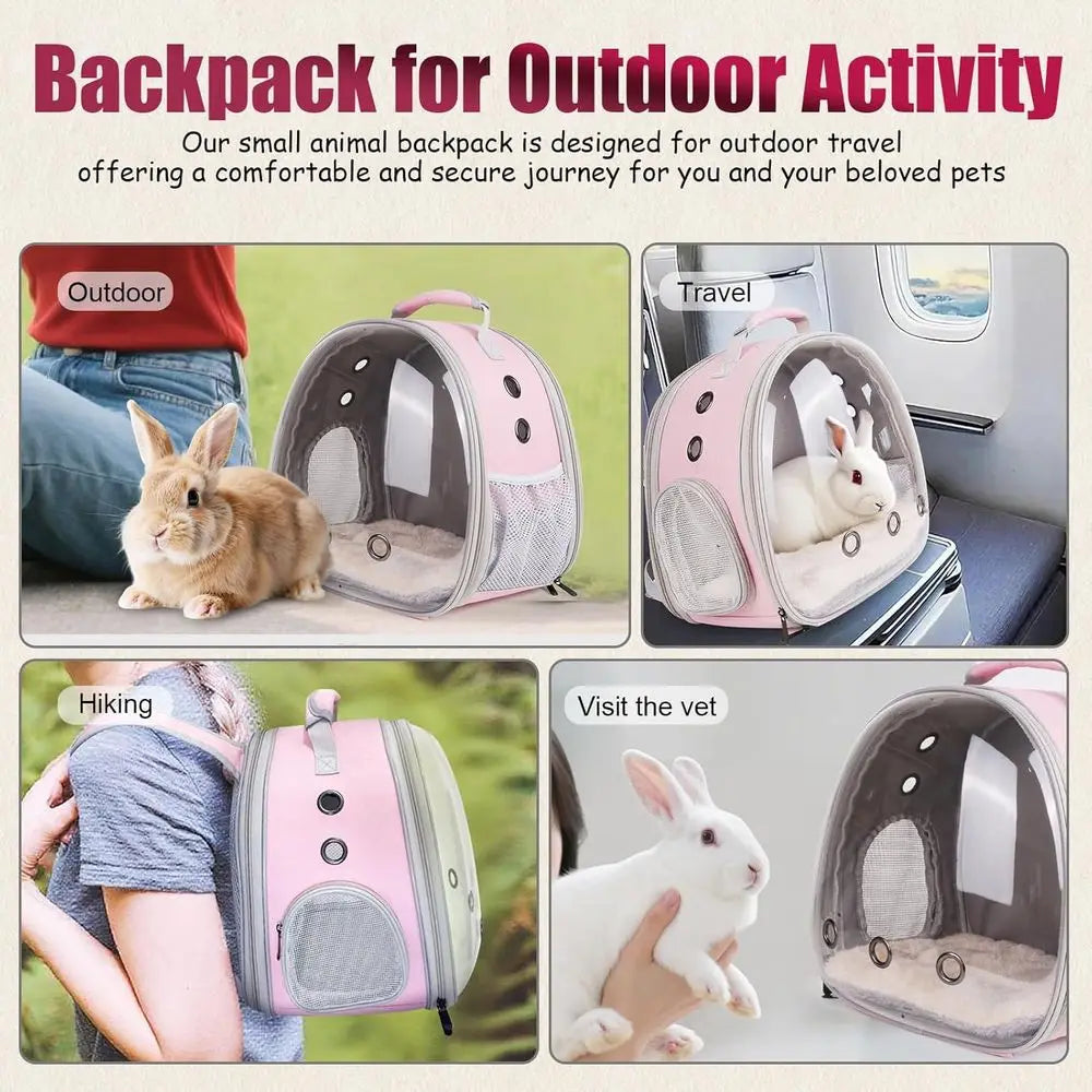 Expandable Portable Backpack Travel bag for Small Animals