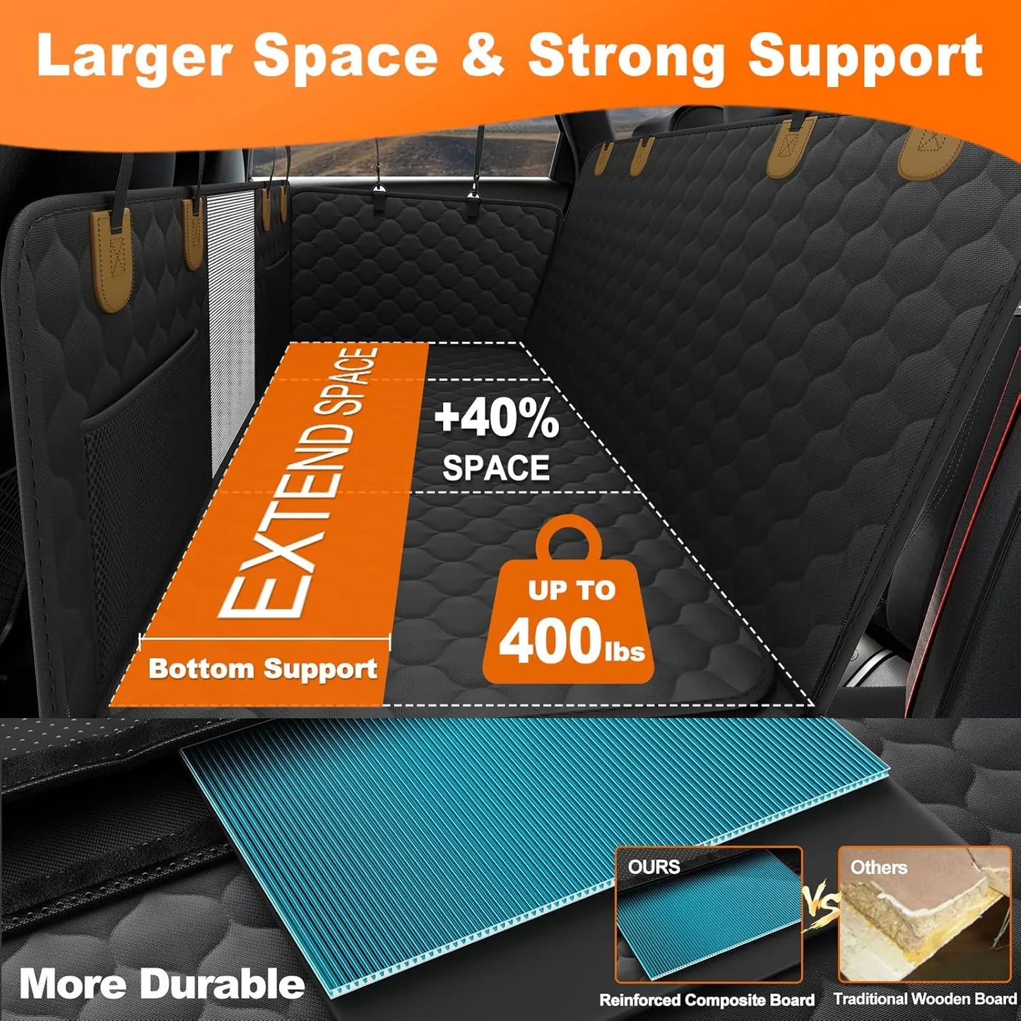 Waterproof Pet Travel Accessories Foldable Car Seat Protector