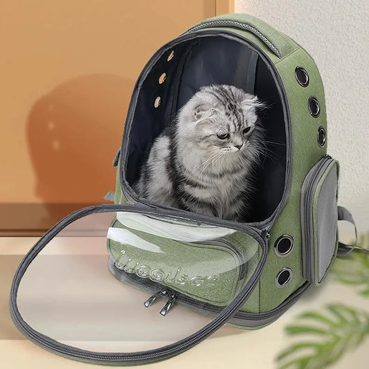 Breathable Pet Carrier Travel Backpack for Cats & Dogs