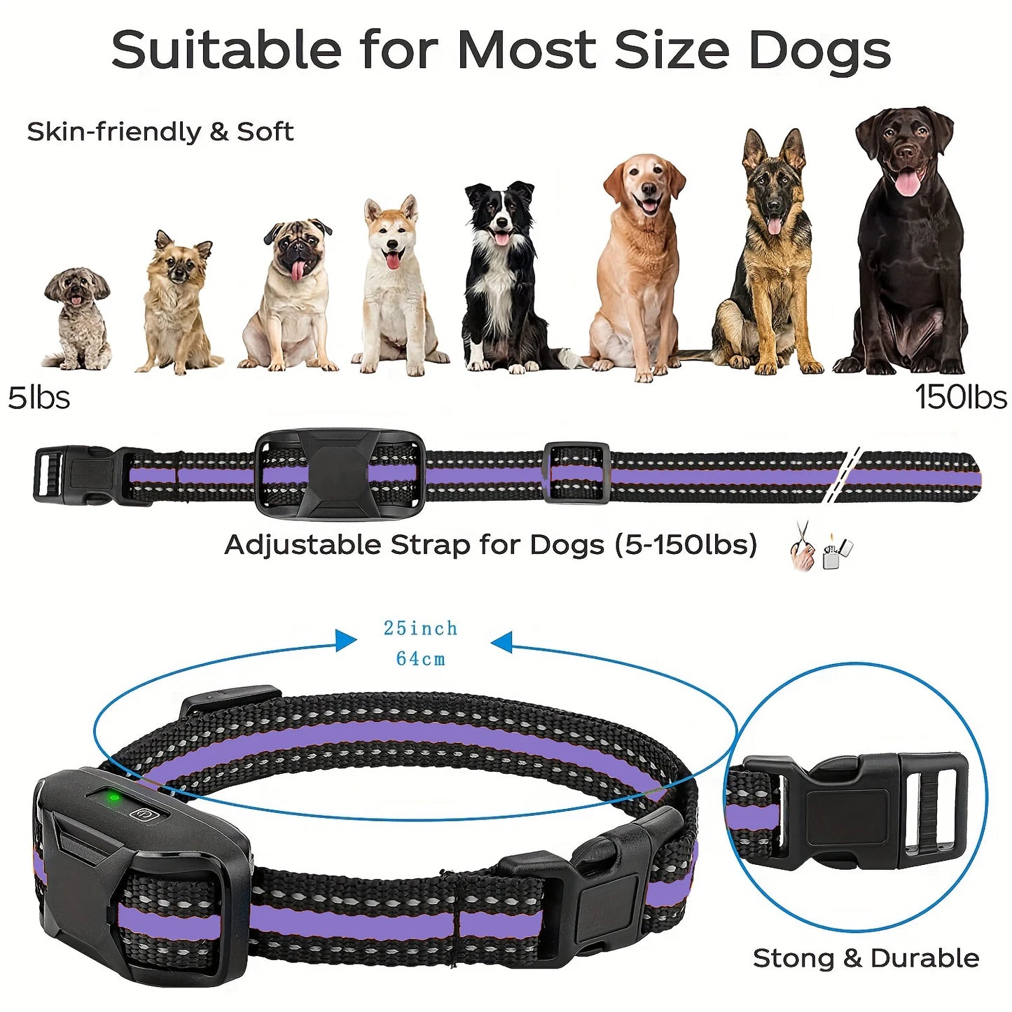3300Ft Electric Waterproof Dog Training Collar Remote Control