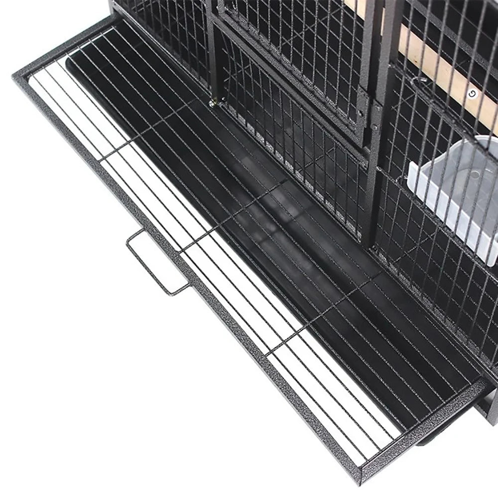 53-Inch Roller Bird Flight Cage, Wrought Iron.