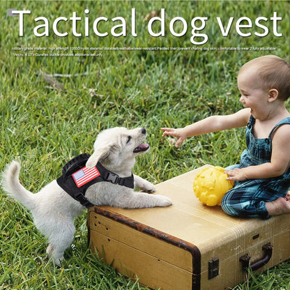 Tactical Puppy Harness Leash Set Small Dogs