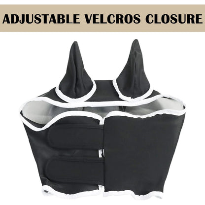 Mesh Breathable Horse Face Mask for Fly & Ear Protection