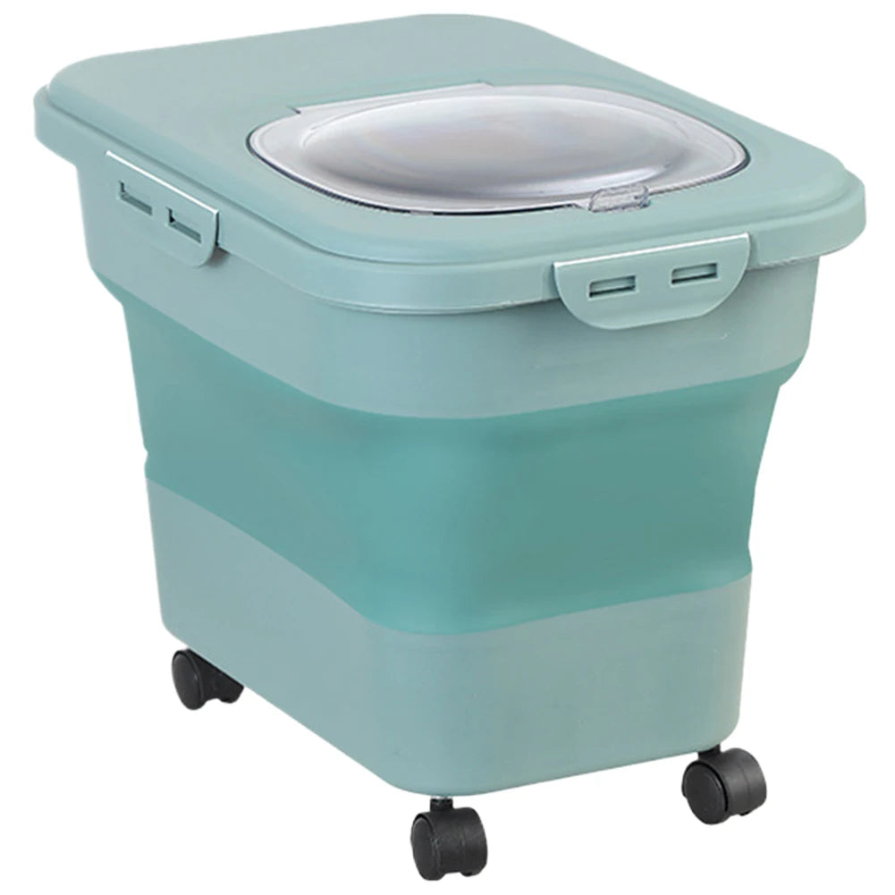 Collapsible Multifunctional Moisture Proof Food Storage Container 20-30LB
