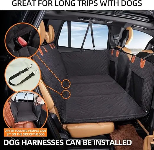 Hard Bottom Back Car Seat Cover Extender for Dogs
