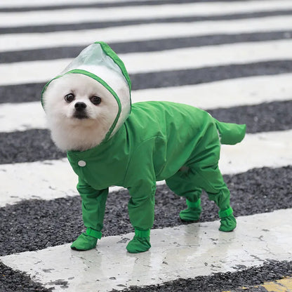 Waterproof Dog Pet Raincoat, Full Coverage with Hood