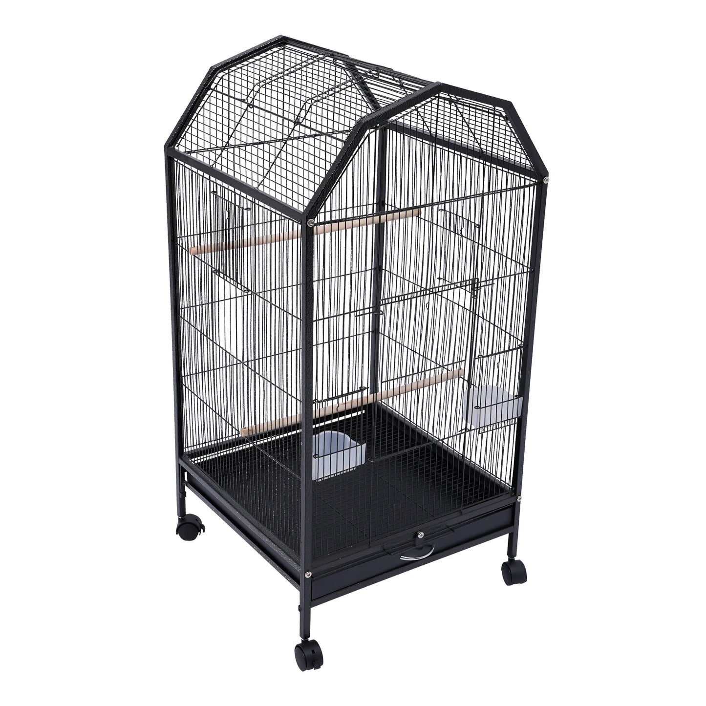 Large Bird Cage Stand on Wheels.