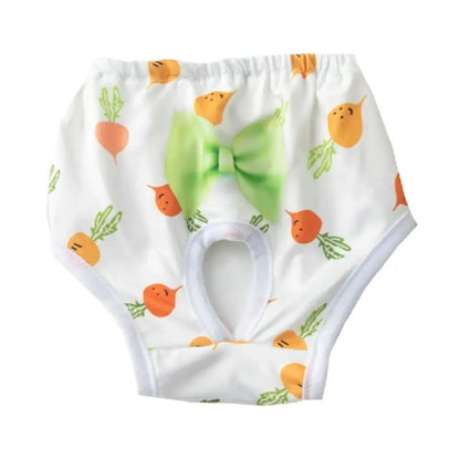Washable Dog Pants Cartoon Print Leakproof & Breathable