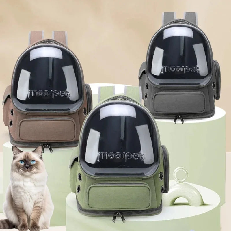 Breathable Pet Carrier Travel Backpack for Cats & Dogs