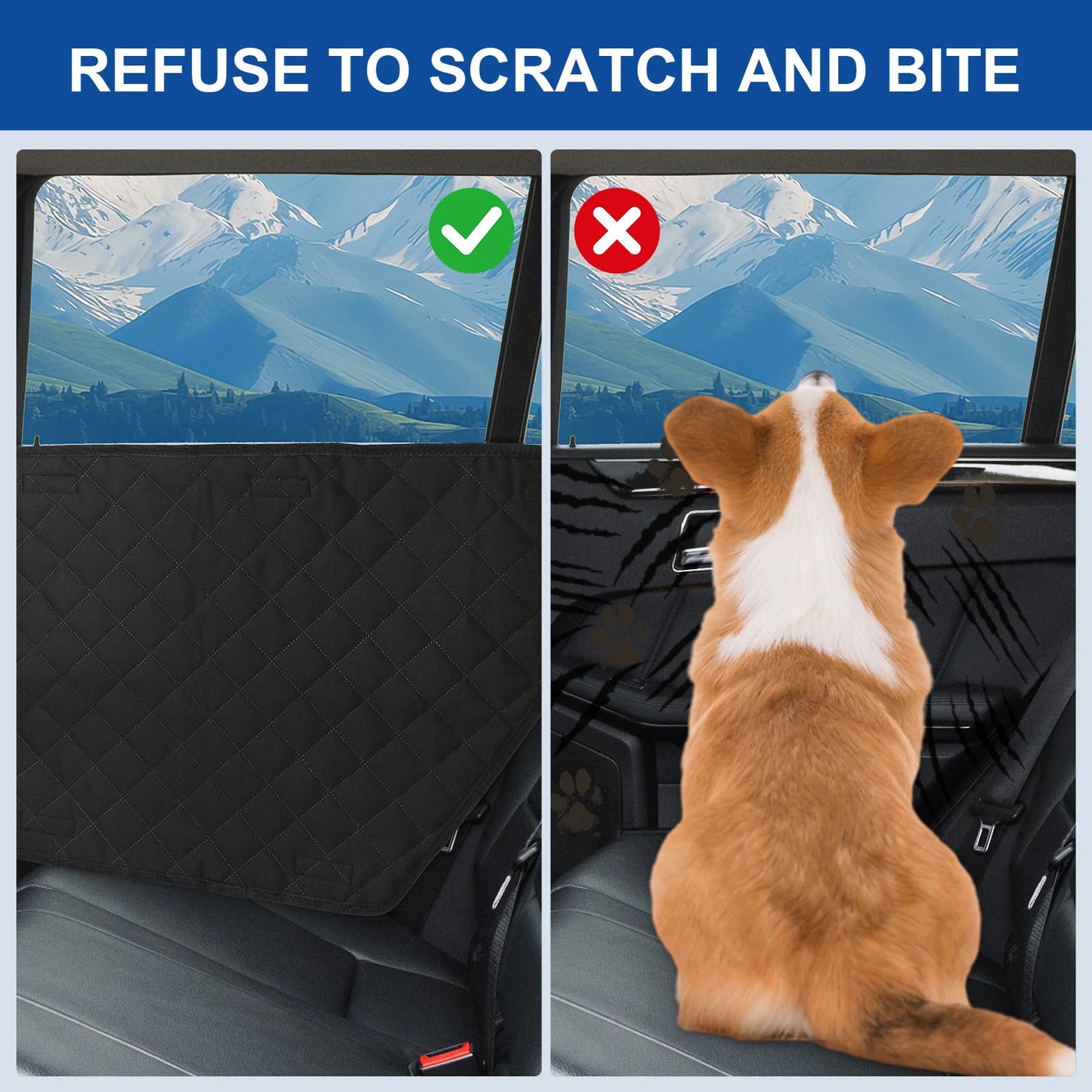 2Pcs Waterproof Anti-Scratch Washable Car Door Cover